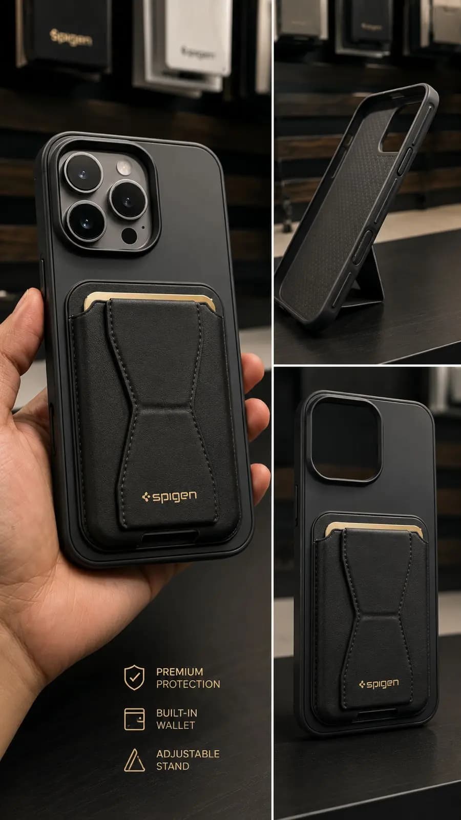 Mobile Case/Cover Black Spigen Case