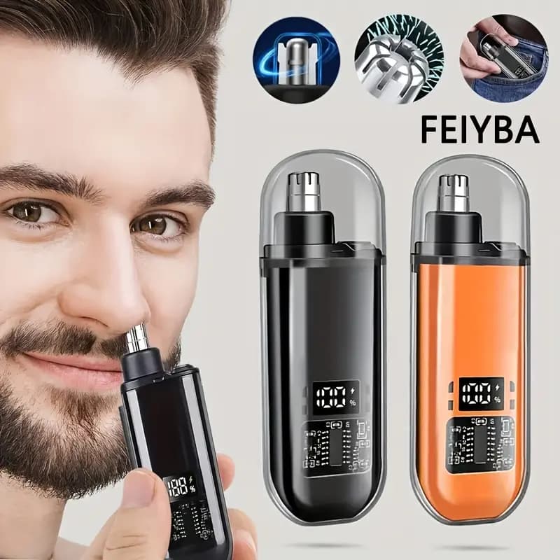Portable Mini Electric Nose Hair Trimmer - Type-C Rechargeable (Limited Stock) - Allow to Open Parcel